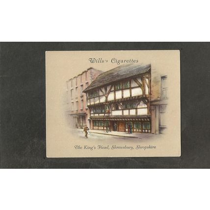 Cigarette Card Wills Old Inns 2nd 1939 The Kings Head Shrewsbury #19