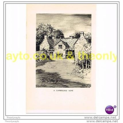 A CUMBERLAND HOME, Book Illustration, 1936