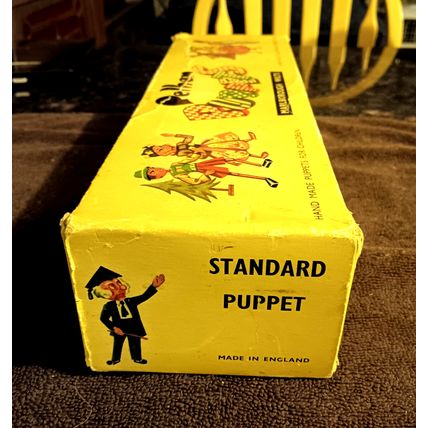Old Pelham Green Wicked Witch Marionette Puppet W/Box 1960s (Made In England)