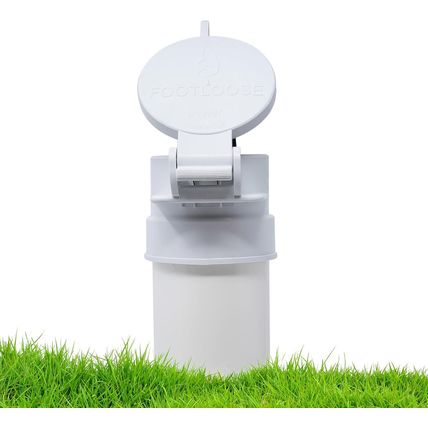 Footloose 4" Sewer Cap for RV Sites/Campgrounds | Odorless, Self-Closing, Easy t