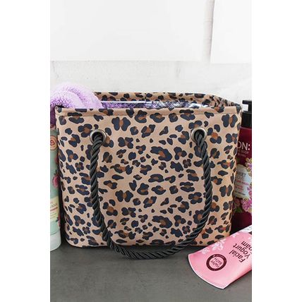 Leopard Waterproof Canvas Toiletry Bag