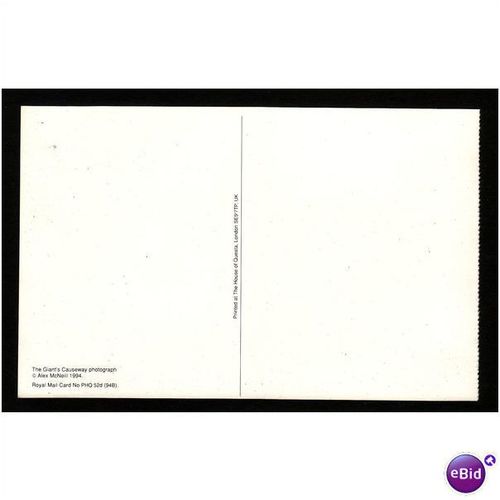 THE GIANTS CAUSEWAY NORTHERN IRELAND ROYAL MAIL CARD No PHQ 52d QUESTA UNUSED