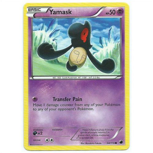 Pokemon Black & White Plasma Freeze - #54/116 - Yamask