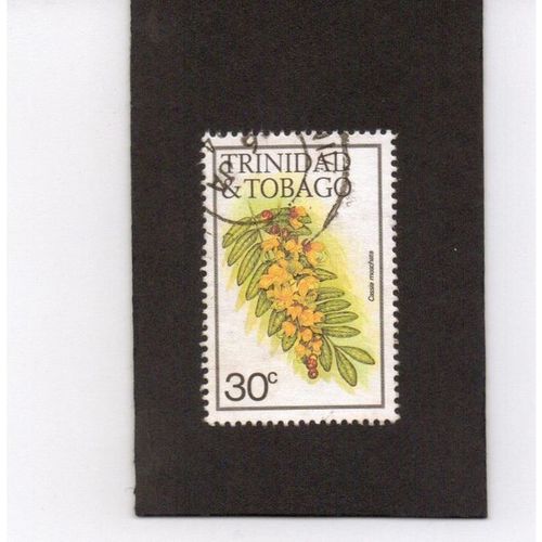 1983 - 84 Trinidad and Tobago - Flowers - SG641A 30c used