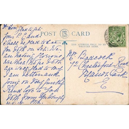 Antique Postcard 1914 - Ludgate Hill & St. Paul's, London - DS A361/1124