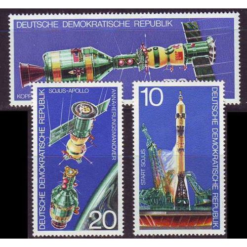 GERMANY DDR [1975] MiNr 2083-85 ( **/mnh ) Raumfahrt