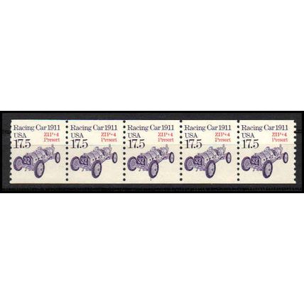 2262a 17.5c Race Car Fine MNH Dry Gum PNC 1/5 X1058