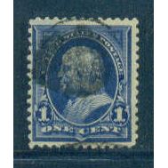 Used 264 1c Benjamin Franklin Just Clears M02735