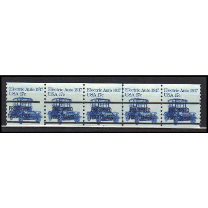 1906a 17c Electric Auto Very Fine MNH Dry Gum PNC 3A/5 Gap 2L AA0138