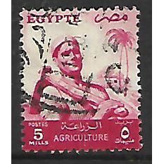 EGYPT 1954 AGRICULTURE 5M RED SG499 FINE USED#