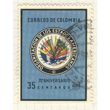 Colombia 1962 (Air) - 35c multi - 70th Anniv Org of American States - used