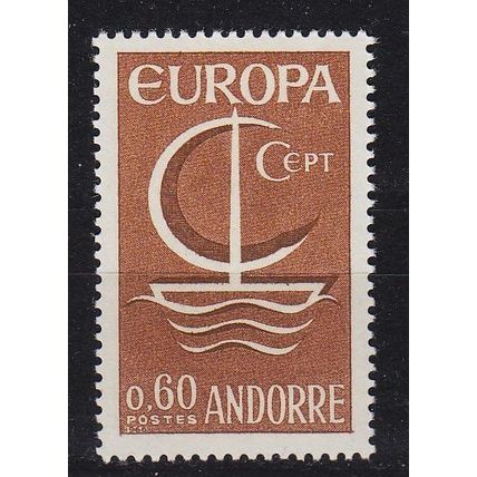 ANDORRA FRANZÖSISCH [1966] MiNr 0198 ( **/mnh ) CEPT