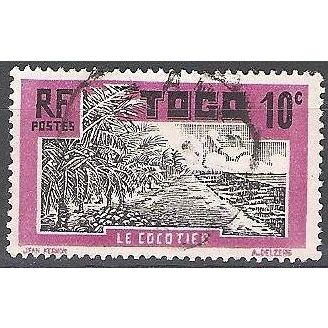 Togo 1924 Michel 69 O Cote (2001) 0.30 € Le cocotier Cachet rond