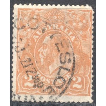 Australia 1913 - 2d orange - KGV - used