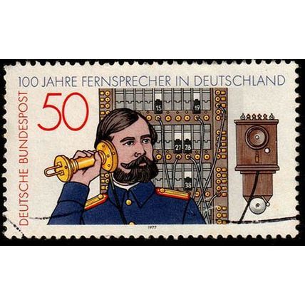 Germany 1977 Bundespost Telephone 50Pfg Used Stamp