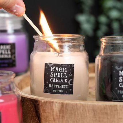 White Sage 'Happiness' Spell Candle Jar pack of two