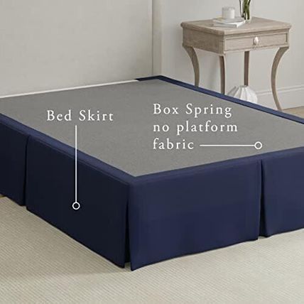 Magic Skirt Wrap Around Bed Skirt-14" Drop-70" X 83"-KING-WHITE-NEW-SEALED-FAST