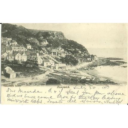 Yorkshire RUNSWICK Early Postcard (Valentine)