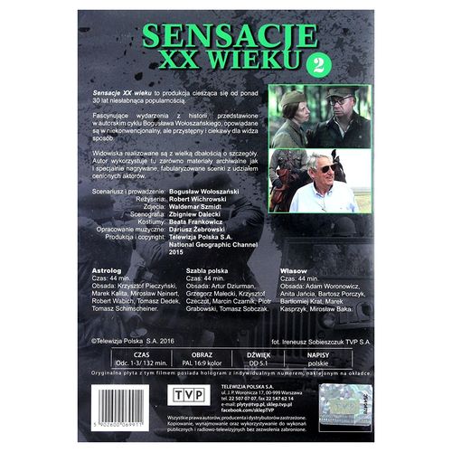 Sensacje XX wieku 2 (DVD) Boguslaw Woloszanski POLSKI POLISH