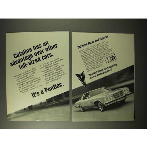 1975 Pontiac Catalina Car Ad - An Advantage