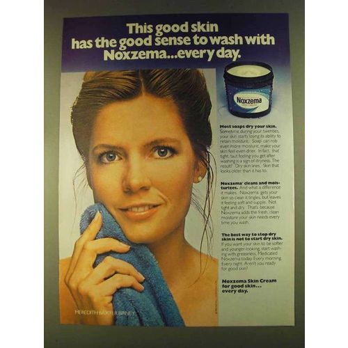 1980 Noxzema Skin Cream Ad - Meredith Baxter Birney - Good Skin