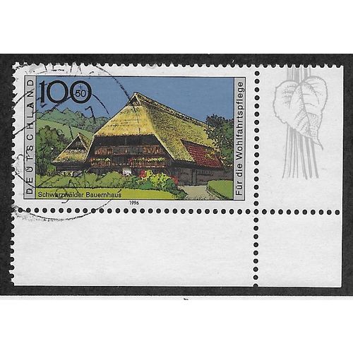 GER 1996 100pf+ 50 'BLACK FOREST FARMHOUSE' FINE USED (EBID53-868)