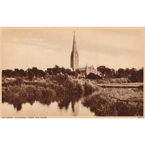 Salisbury Cathederal From The River Wiltshire Postcard (WL77341)