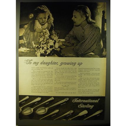 1946 International Sterling Advertisement - Courtship, Minuet, Serenity