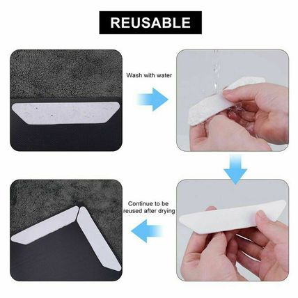 8pcs Removable Reusable Washable Anti-Slip Rug Grip Carpet Tape Gripper Sticker