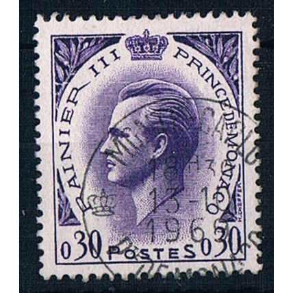 Monaco 1960 SG628 Mon5 Prince Rainier 30c Used Stamp