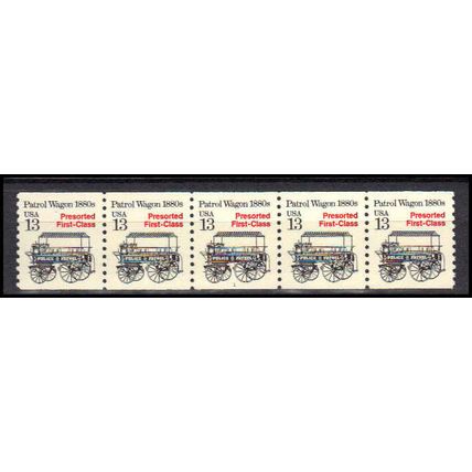 2258 13c Police Wagon Very Fine MNH Dry Gum PNC 1/5 X3124