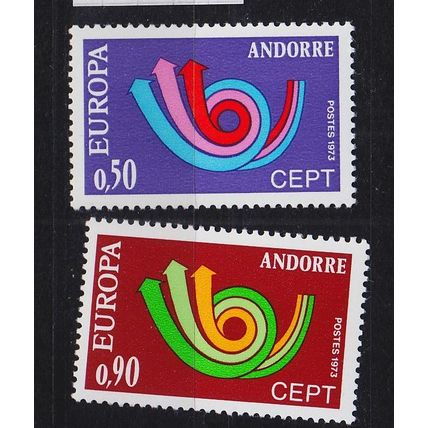 ANDORRA FRANZÖSISCH [1973] MiNr 0247-48 ( **/mnh ) CEPT