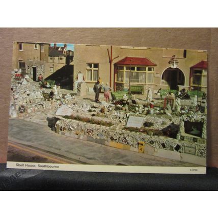 SHELL HOUSE, SOUTHBOURNE, Dorset.. used postcard by Dennis 1974 pm =