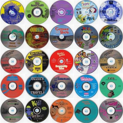 Lot of 12 Kids CD-ROMs (Choose from 50 Titles) JUST $2.00 each & Low USA S&H