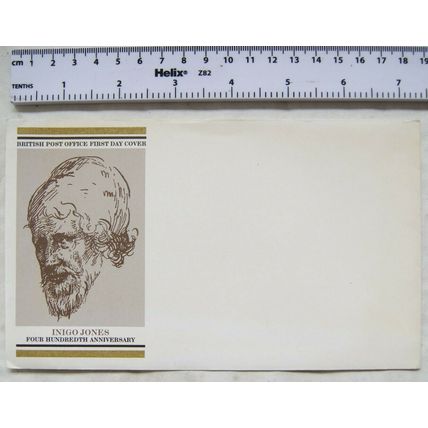 1973 unused first day cover Inigo Jones Four Hundredth Anniversary