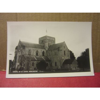 CHAPEL OF ST. CROSS, WINCHESTER, HAMPSHIRE unused postcard RP =