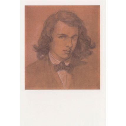 Dante Gabriel Rossetti Poetry Book Author Painting Postcard