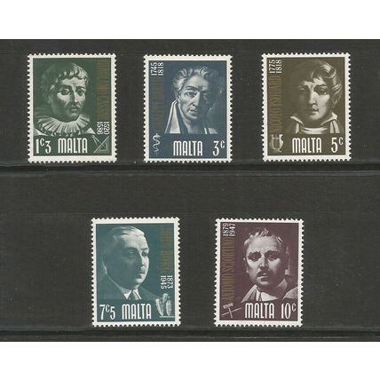 Malta 1974 Prominent Maltese Unmounted Mint Set SG 511 / 515