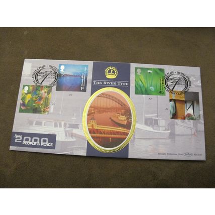 Limited Edt 2000 Benham FDC Cover -People & Places River Tyne, Northumberland