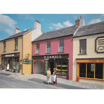 Bunratty Village Storefronts Co Clare Ireland Postcard unused VGC