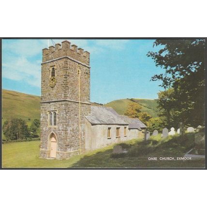 Oare Church, Exmoor, Somerset, c.1970s - Salmon Postcard