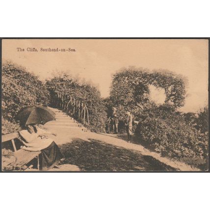 The Cliffs, Southend-on-Sea, Essex, 1914 - AHJ Series Postcard