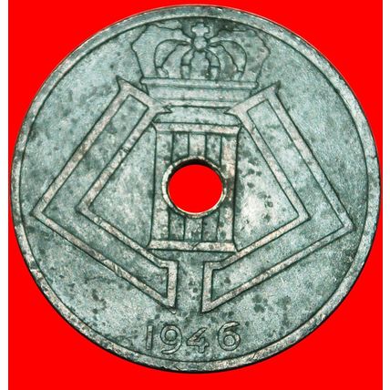OCCUPATION BY GERMANY:BELGIUM★25 CENTIMES 1946 DUTCH LEGEND★LOW START★NO RESERVE