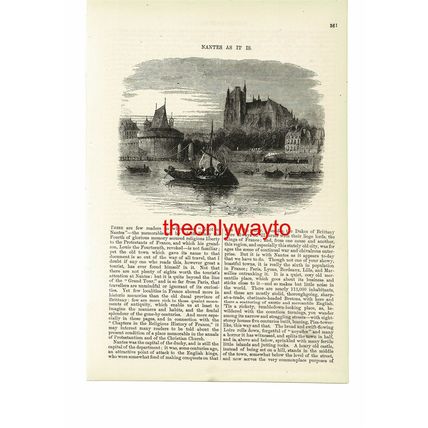 Nantes, France, c1870, Book Illustration (Print), 1872