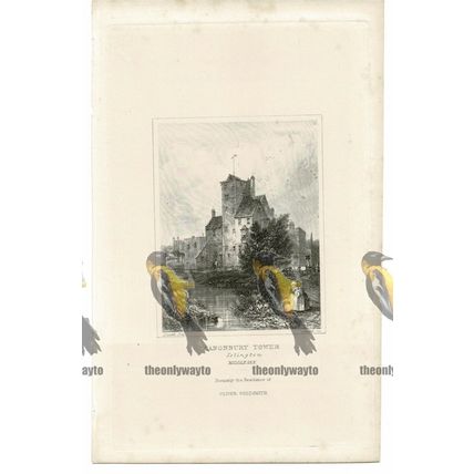 Canonbury Tower, Islington, London, Book Illustration (Print), 1850