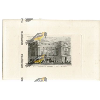 Regent Circus, Oxford Street, London, Book Illustration (Print), 1850