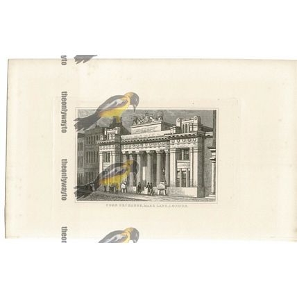 Corn Exchange Mark Lane, London, Book Illustration (Print), 1850