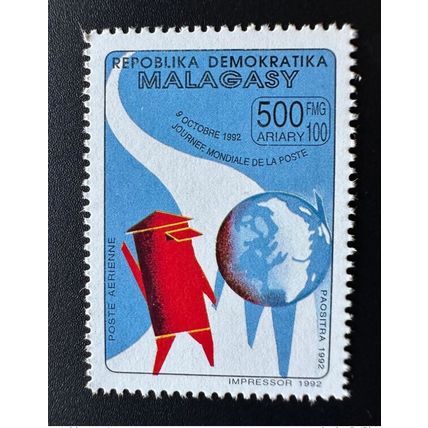 Madagascar 1992 Mi. 1387 A Journée Mondiale de la Poste Emissions Communes