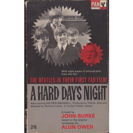 The Beatles in A Hard Days Night John Burke 1st Edition Pan 1964