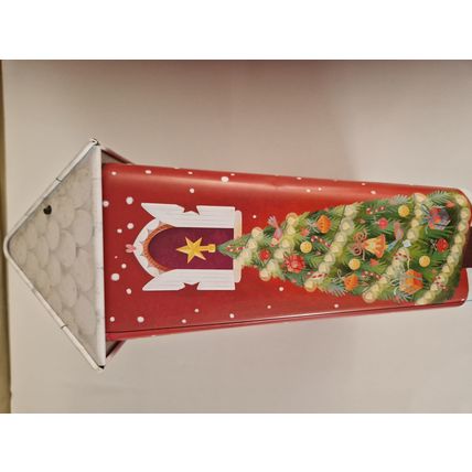 M & S SANTA HOUSE BISCUIT TIN